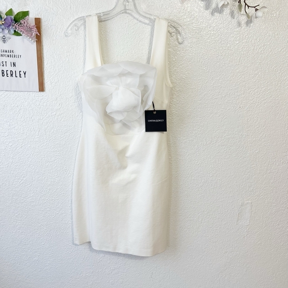 NWT Cynthia Rowley Sofia Organza 3D Flower Dress - Picture 4 of 12